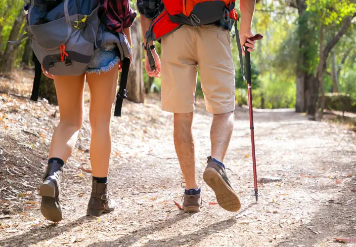 Jak chodzić z kijami trekkingowymi? Opanuj technikę i oszczędź kolana!