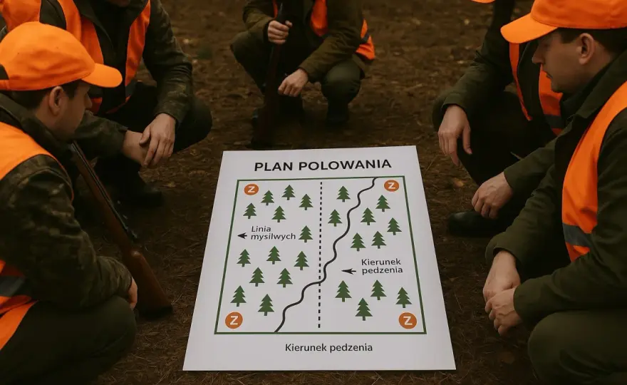 Bezpieczne polowanie zbiorowe: zasady rozmieszczania myśliwych