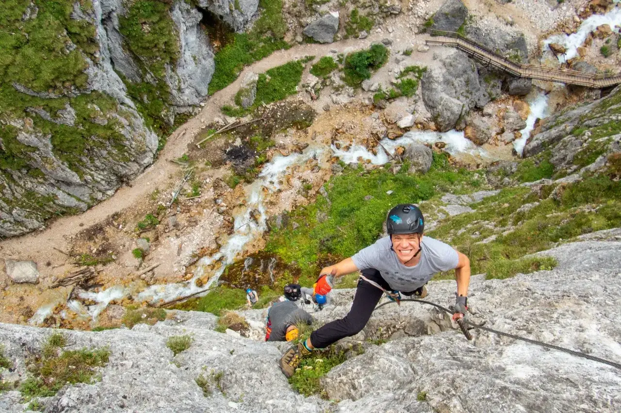 Zestaw via ferrata lonża uprząż kask